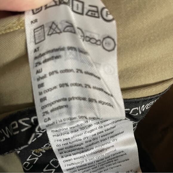 WeSC Men's Khaki Montauk Engineered Chino Pants Unisex Men's L Women's XL - Picture 10 of 10